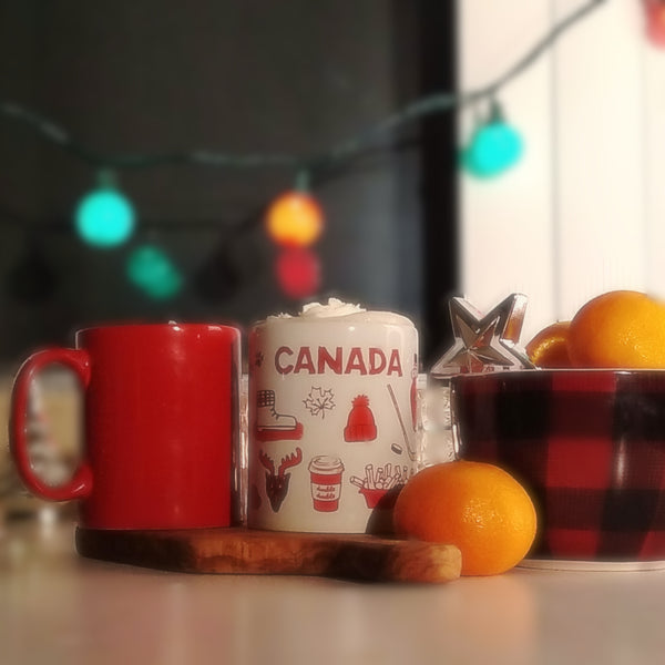 Hot Chocolate Mugs Canadian Themed
