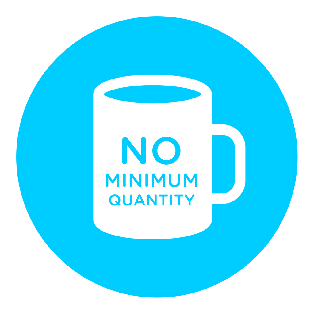 no minimum custom mugs
