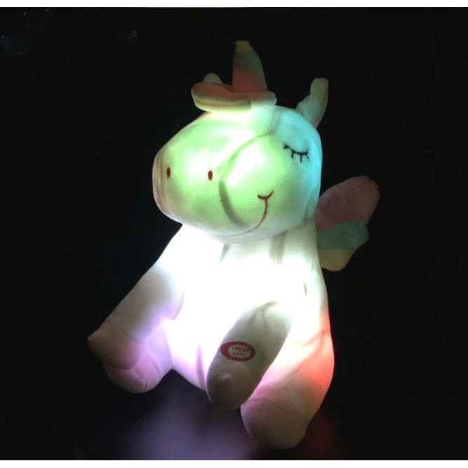 unicorn light up stuffed animal