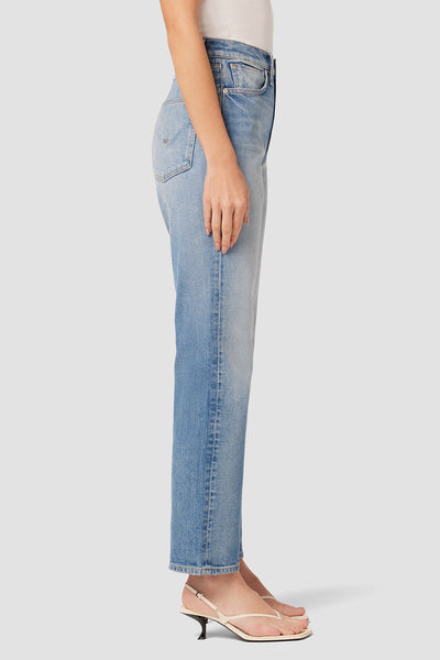 Jade High-Rise Straight Loose Fit Jean | Premium Italian Fabric