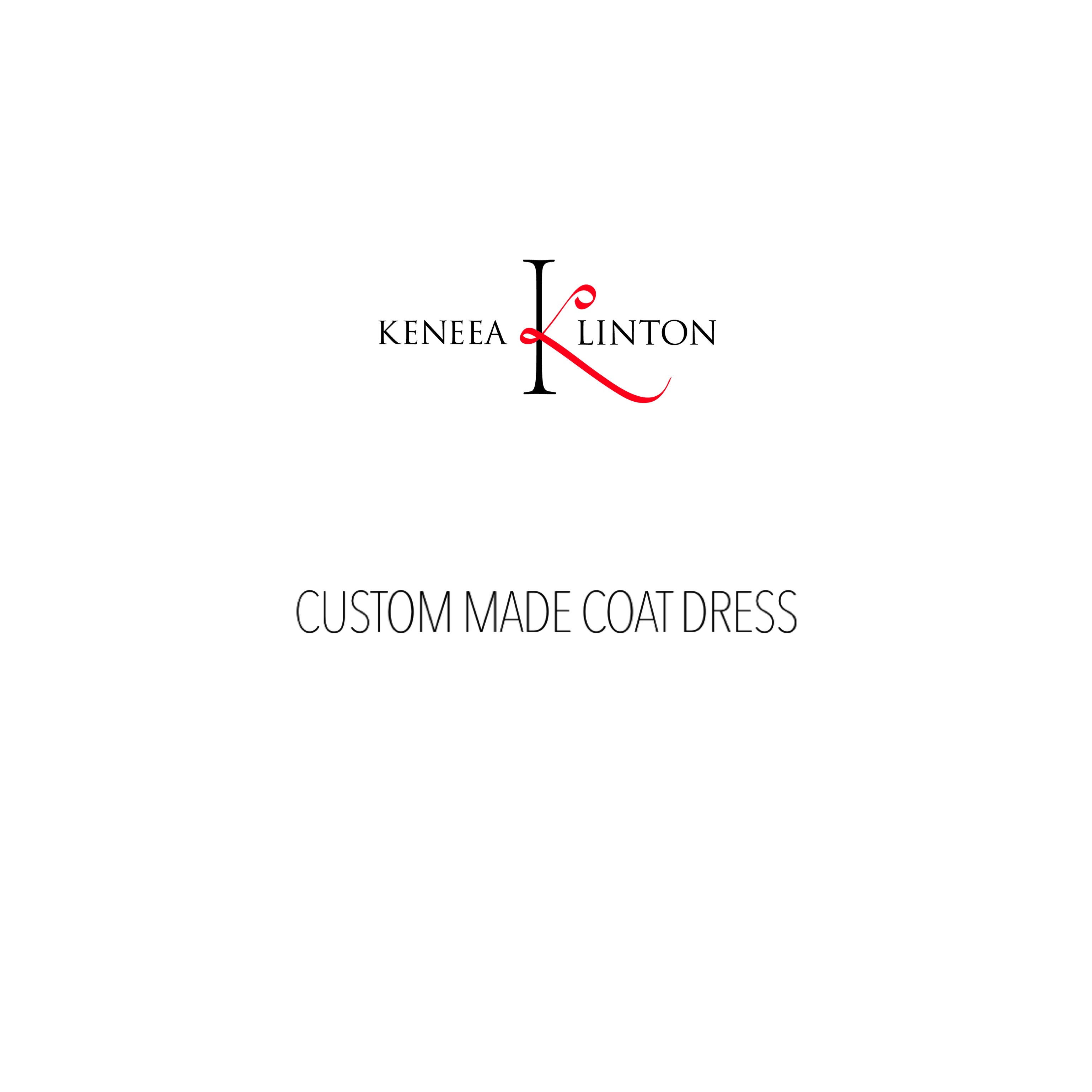 Keneea Linton Red and Black Coat Dress