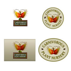 Carnivorous Plant Nursery concept drawings for new logo.