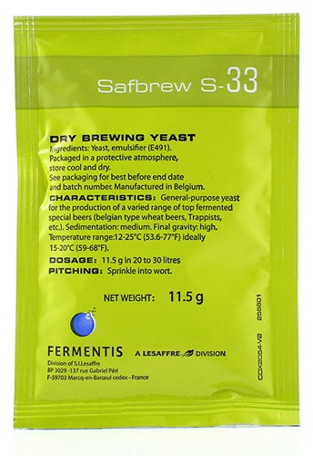 Safbrew S-33 11.5 g Sachet