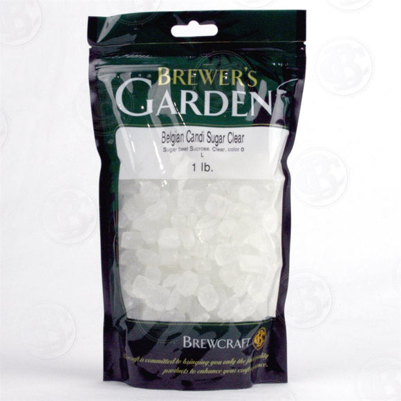 Brewers Garden Candi Sugar, clear, 1lb bag