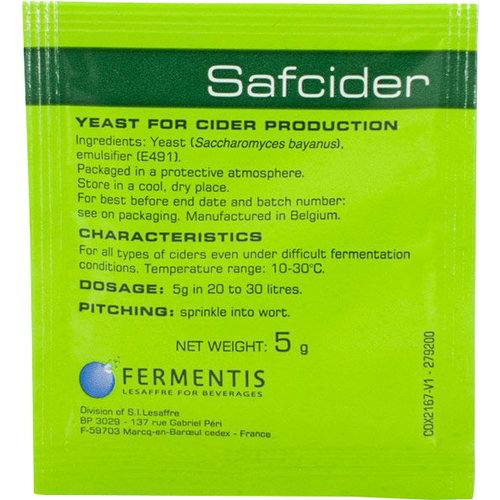 SafCider cider yeast