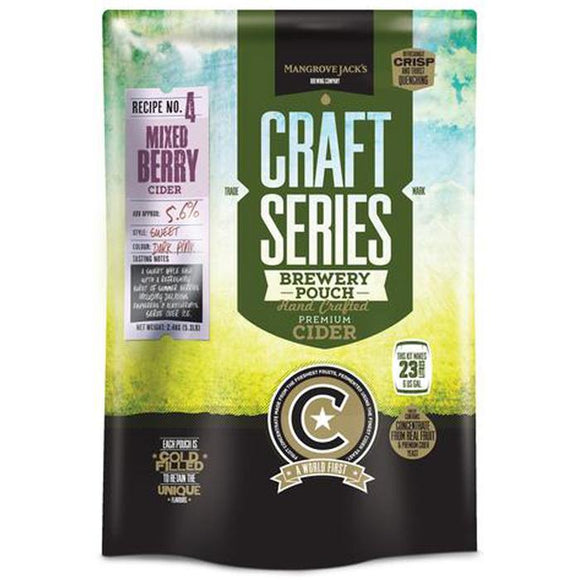 Mangrove Jack’s Cider - Mixed Berry, extract kit, t/m 5 gal