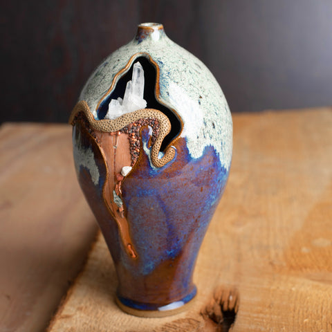 Pat Black, stoneware and found objects