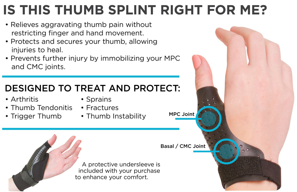 thumb splint to help immobilizer cmc joint