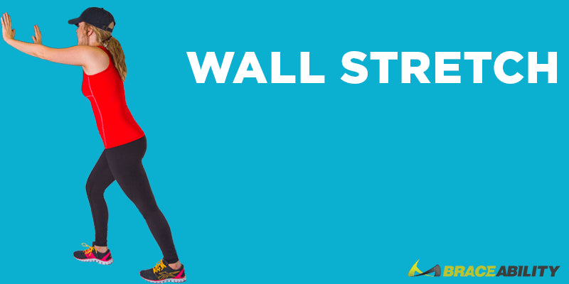 wall stretch exercise to relieve pain from itbs