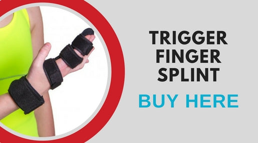 buy a trigger finger splint that will help soothe pain while gardening and around the house