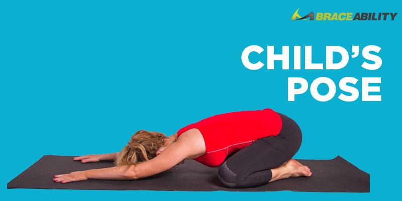 childs pose SI joint pain therapy exercise