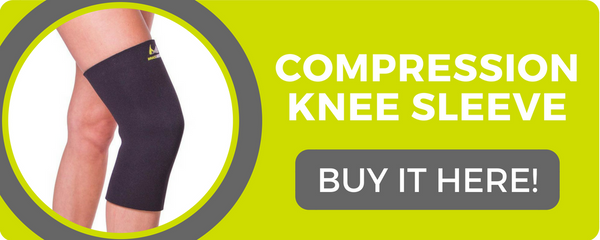 using our compression knee sleeve helps the recovery process after an injury