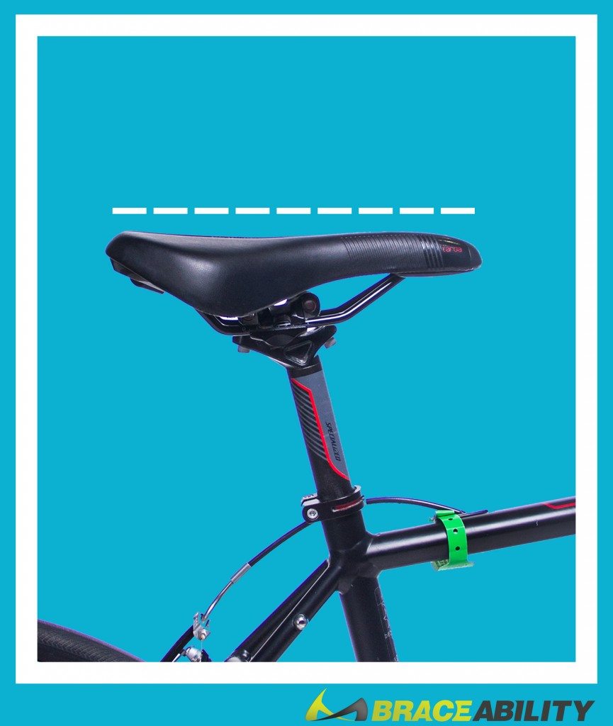 adjust the tilt of your bike seat to relieve pressure on your knees