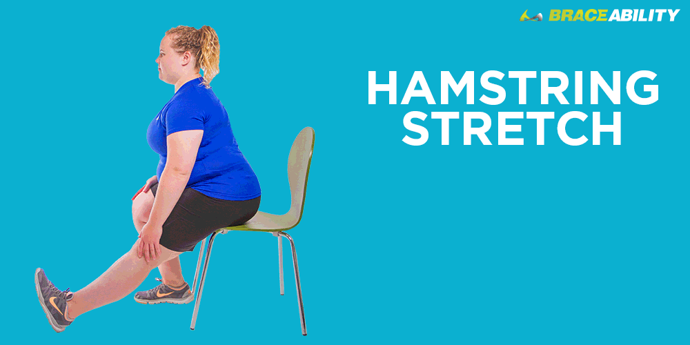 hamstring stretch for overweight people with knee pain