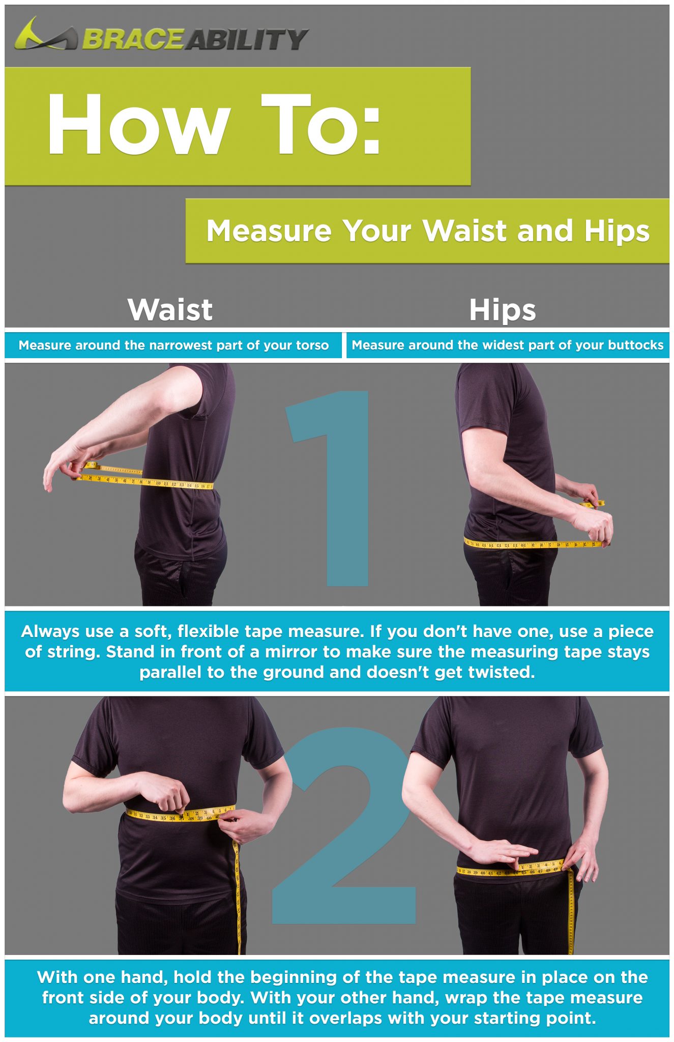 how to measure hips vs waist and explaining the difference
