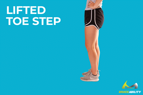 correct supination problems with this lifted toe step exercise
