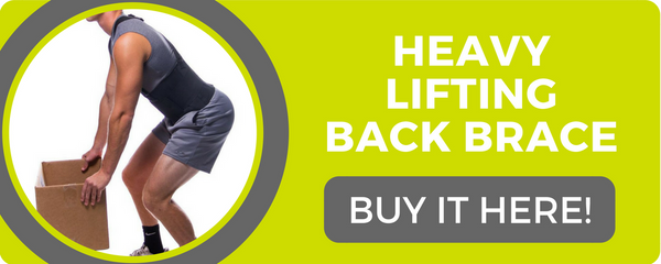 use a heavy lifting back brace to prevent lower lumbar injuries at work