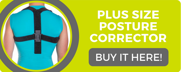 use a plus size posture corrector to help recover from a torn or pulled back muscle