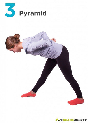 pyramid yoga stretch to correct poor posture