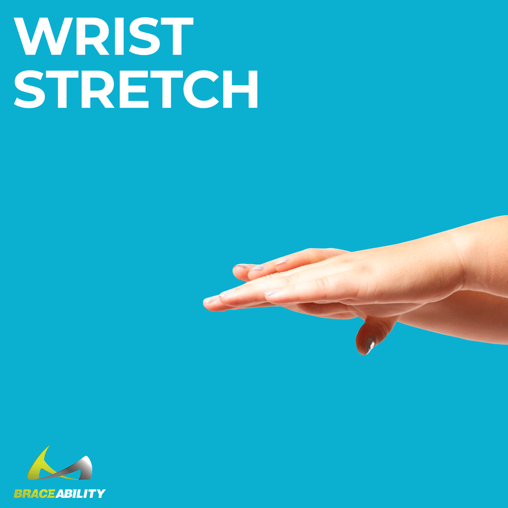simple wrist stretch to relieve radial nerve pain and injury