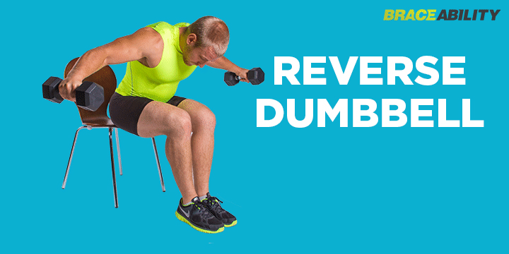 reverse dumbbell raises to help strengthen mens backs for improved posture