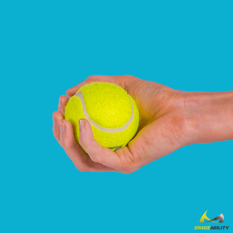 squeezing a tennis ball will help cure trigger finger and trigger thumb by stretching the tendon