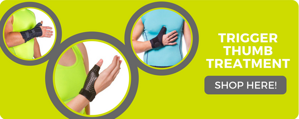 trigger thumb treatment braces to help immobilization and recovery