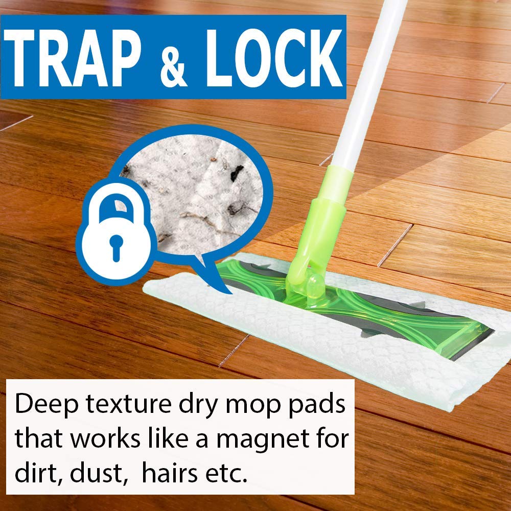 Guay Sweeper Disposable Dry Mop Pad Refills For Floor Mopping Cleaning