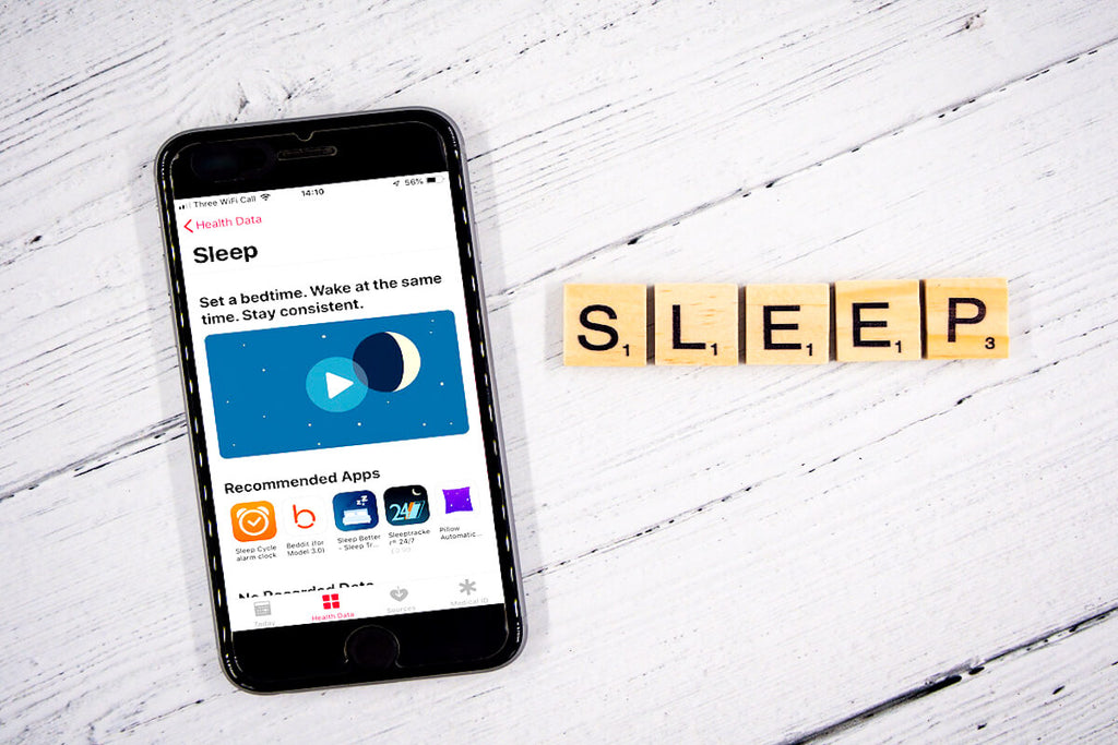 iPhone with sleep app