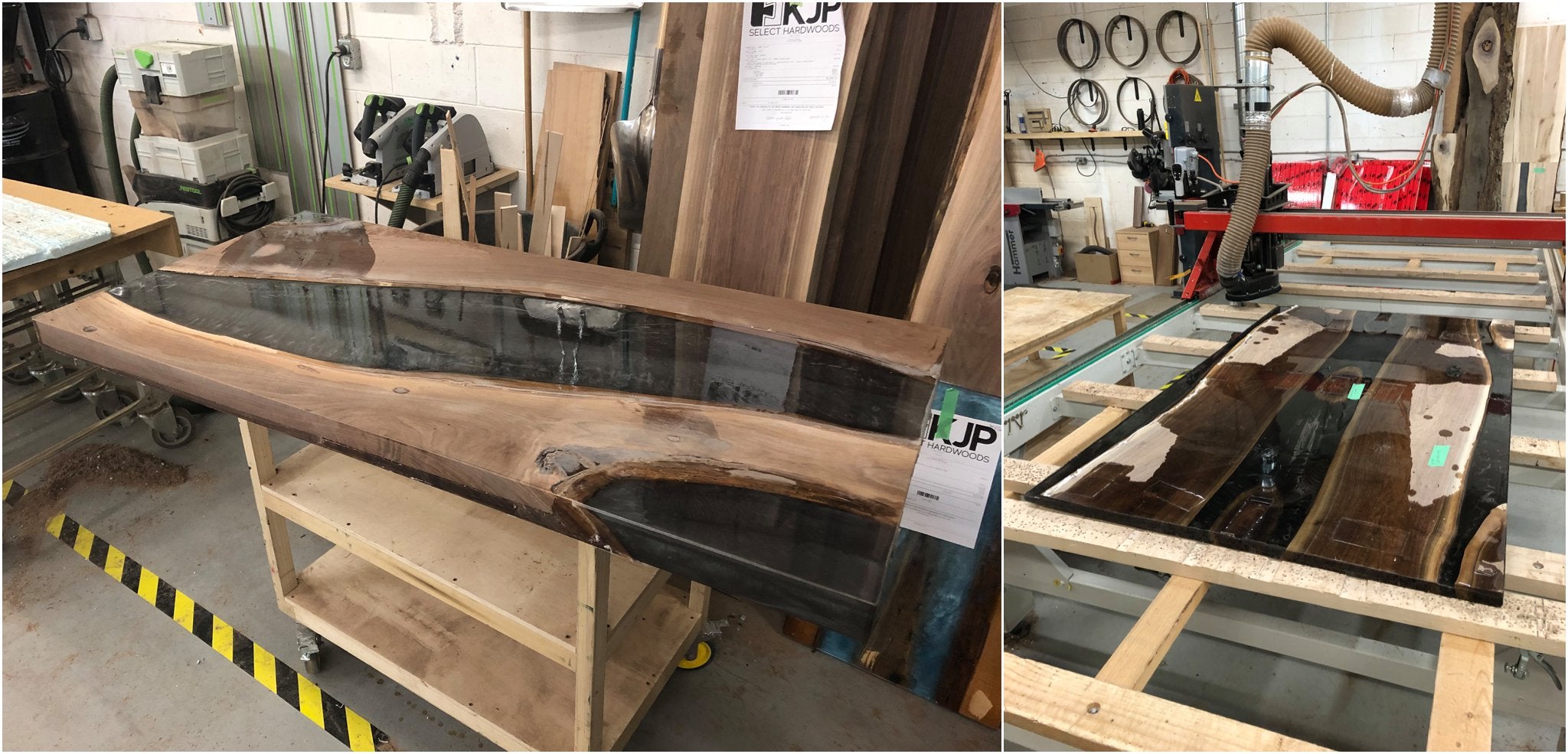 flatten river table in Ottawa at KJP Select Hardwoods