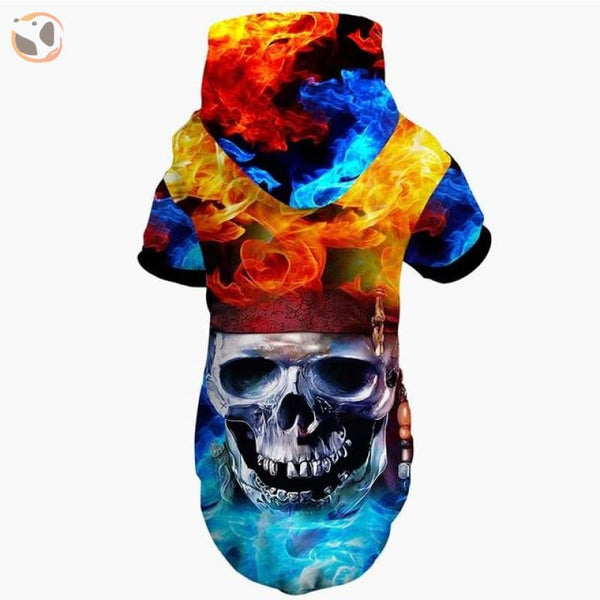 cool skull head hoodie