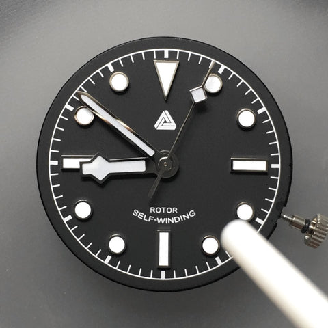 Removing dirts and dusts off the watch dial and case - [TUTORIAL] How To Modify Your SEIKO Watch - Dial and Hands by Lucius Atelier