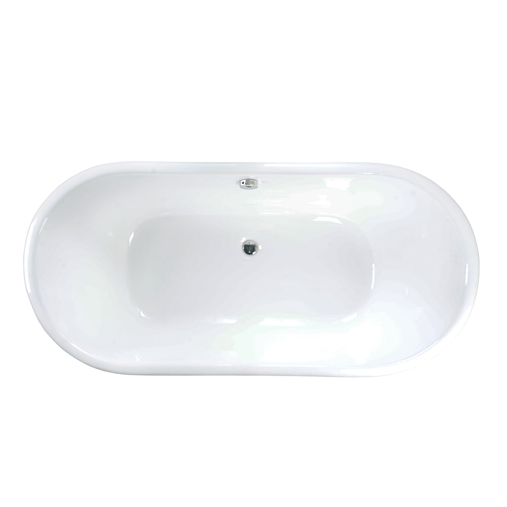 extra wide clawfoot tub