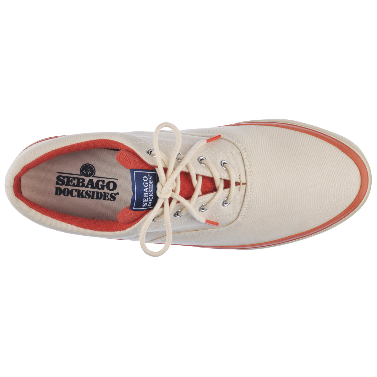 sebago docksides orange