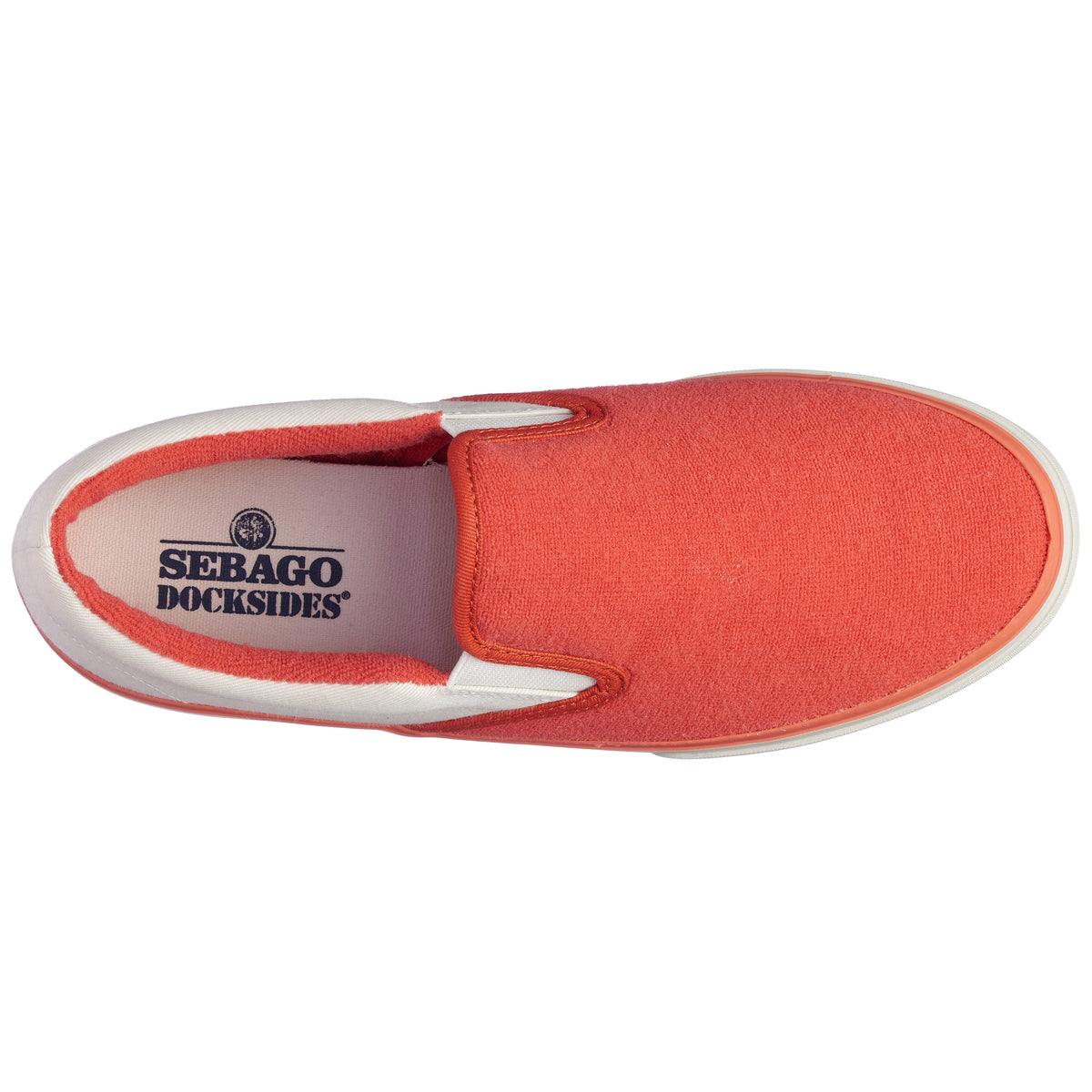 sebago docksides orange