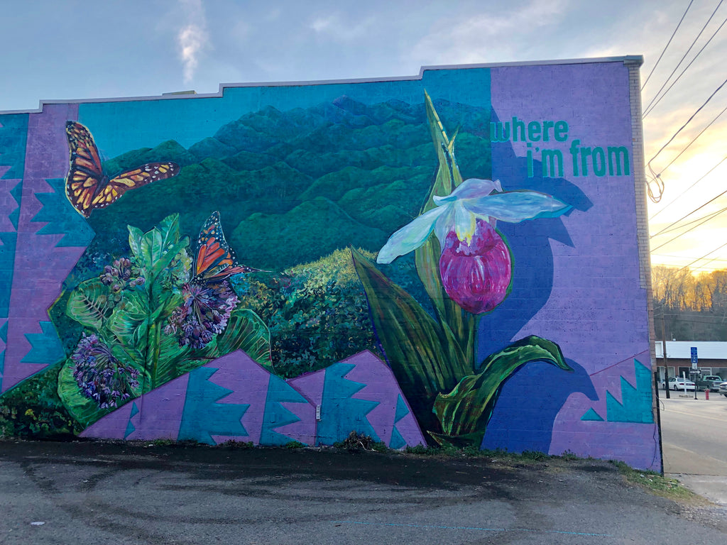 Nature Mural located in Cumberland Kentucky.