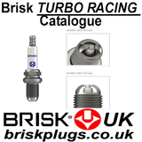 Brisk Extra Turbo Racing Spark Plugs Catalogue, variants, chart application, information, turbo, supercharged png