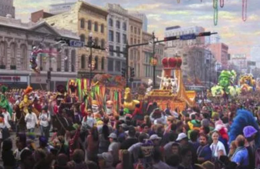 mardi gras new orleans paintings