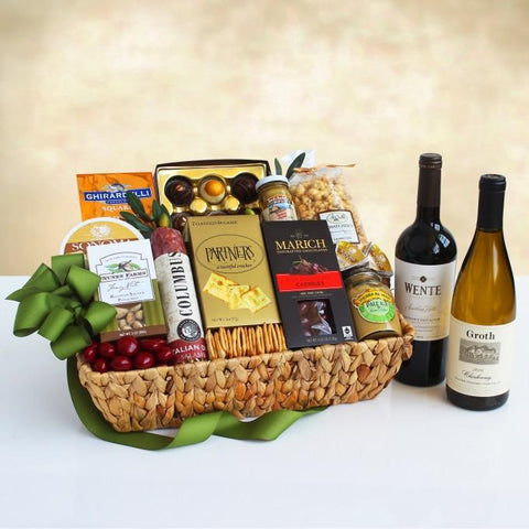 Wente and Groth Best of the West Wine Gift Basket