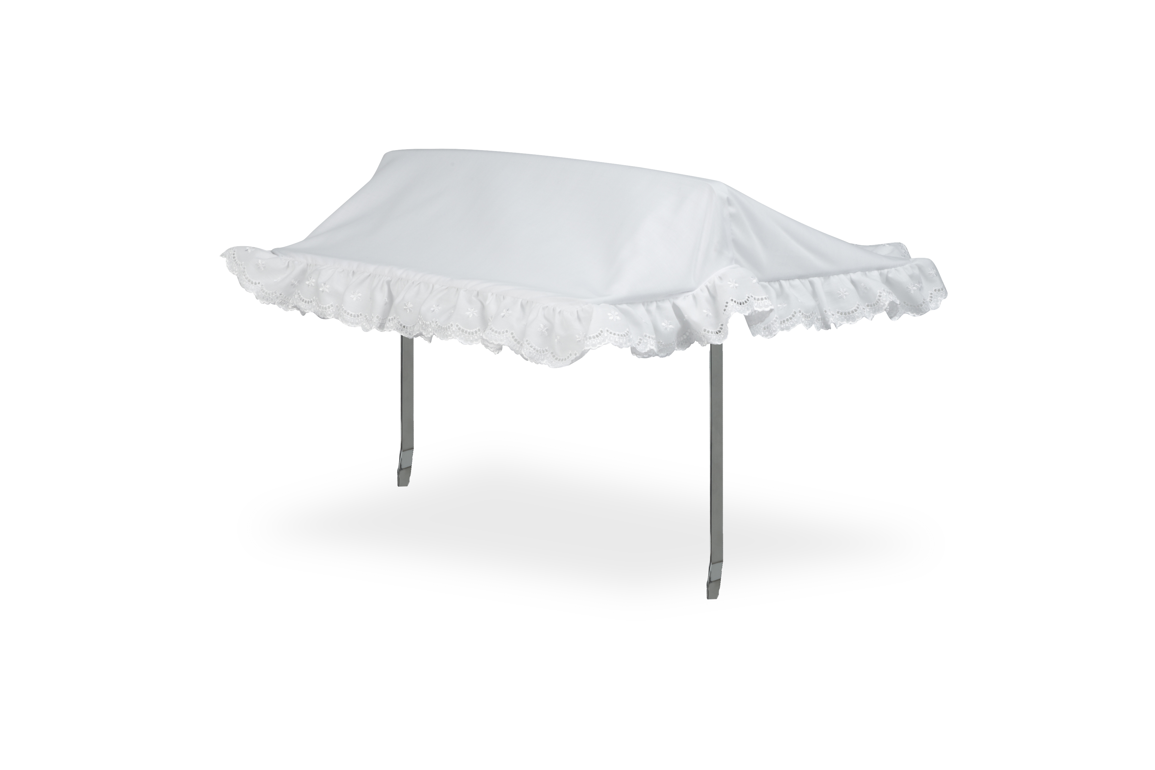 white pram canopy