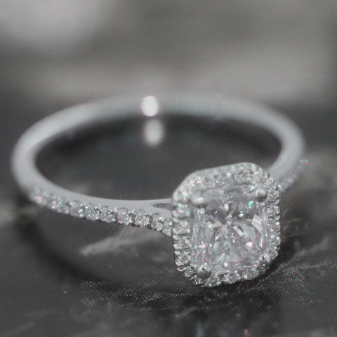 halo diamond ring setting