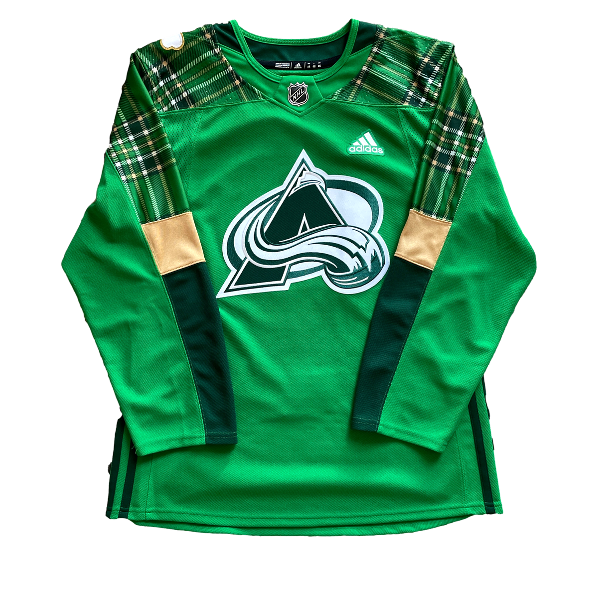 Colorado Avalanche Fanatics Branded 2021 St. Patrick's Day Breakaway Jersey  - Green