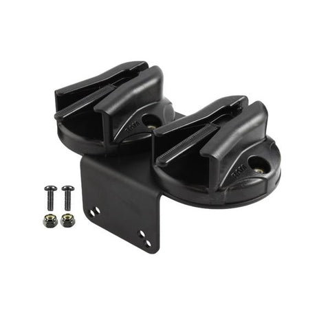 RAM Tough-Box™ Console Double Microphone Clip Base with 90 Degree Mounting Bracket (RAM-VC-MC2) - RAM Mounts - Mounts Vietnam