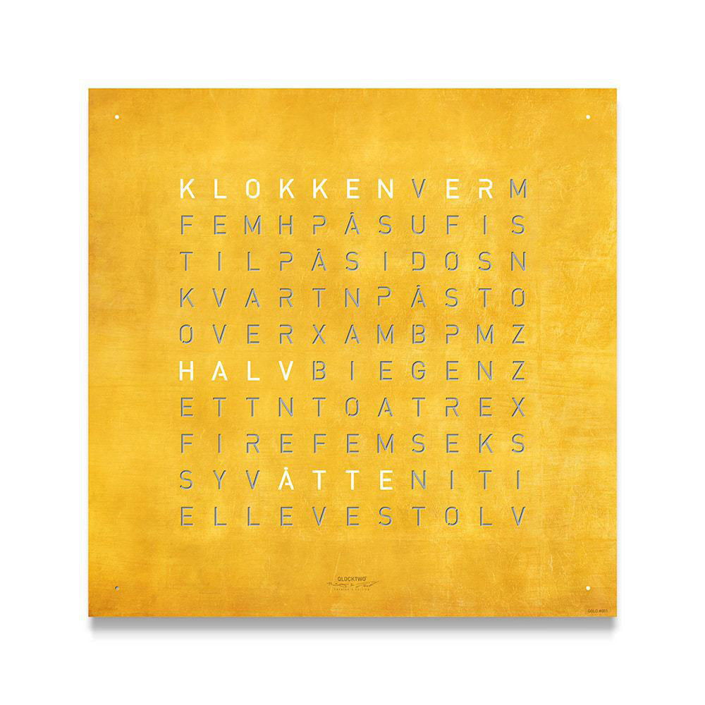 QlockTwo Classic: Gold