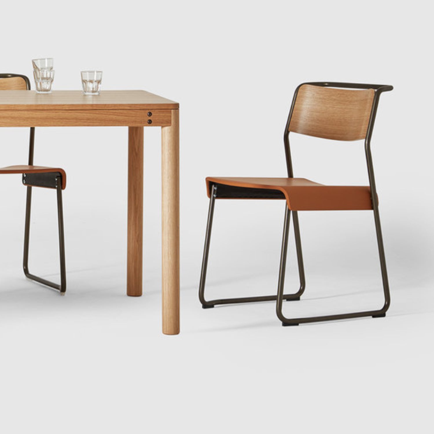 Canteen Utility Chair: Upholstered