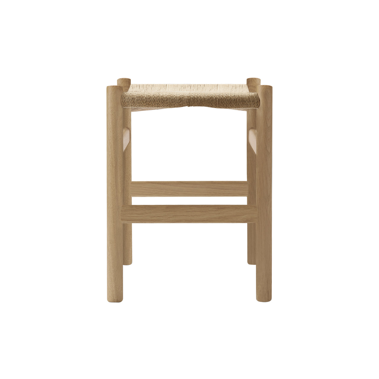 CH53 Footstool: Natural + Soaped Oak