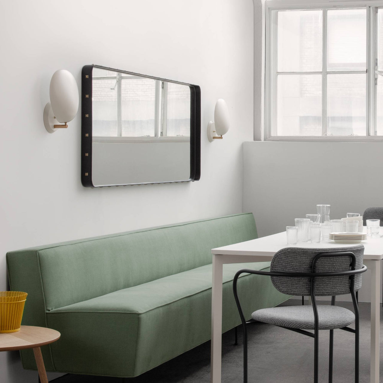 Adnet Rectangulaire Wall Mirror