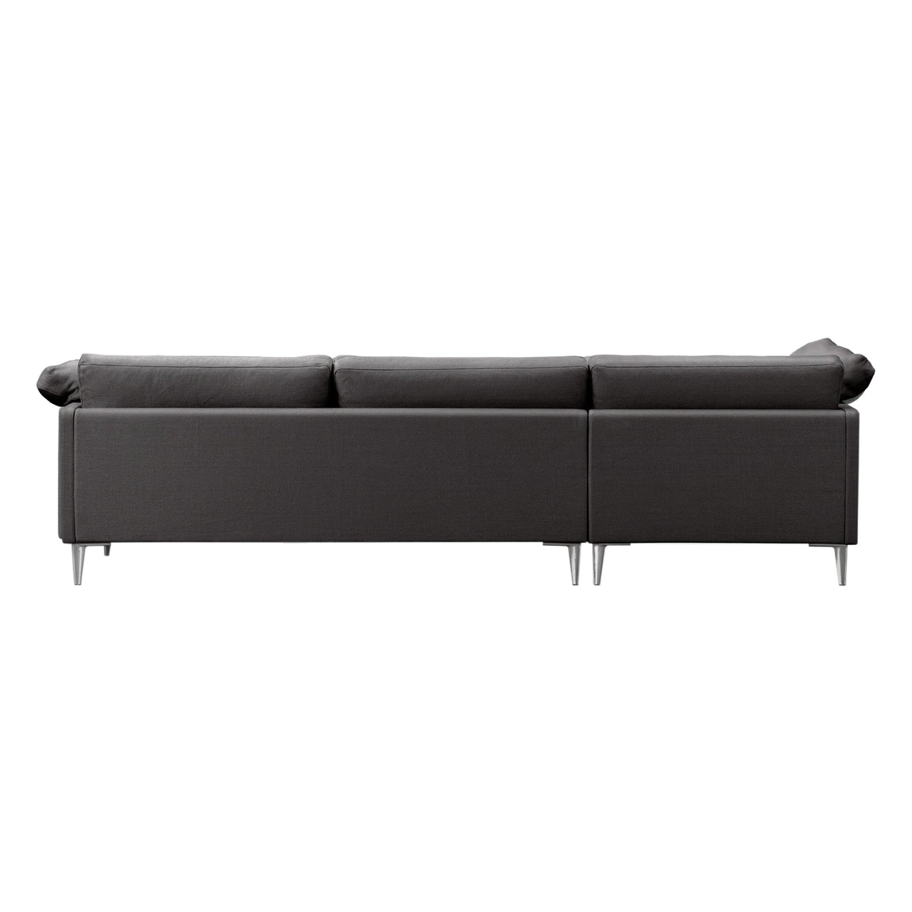 EJ295 Chaise Sofa: Small + Chrome