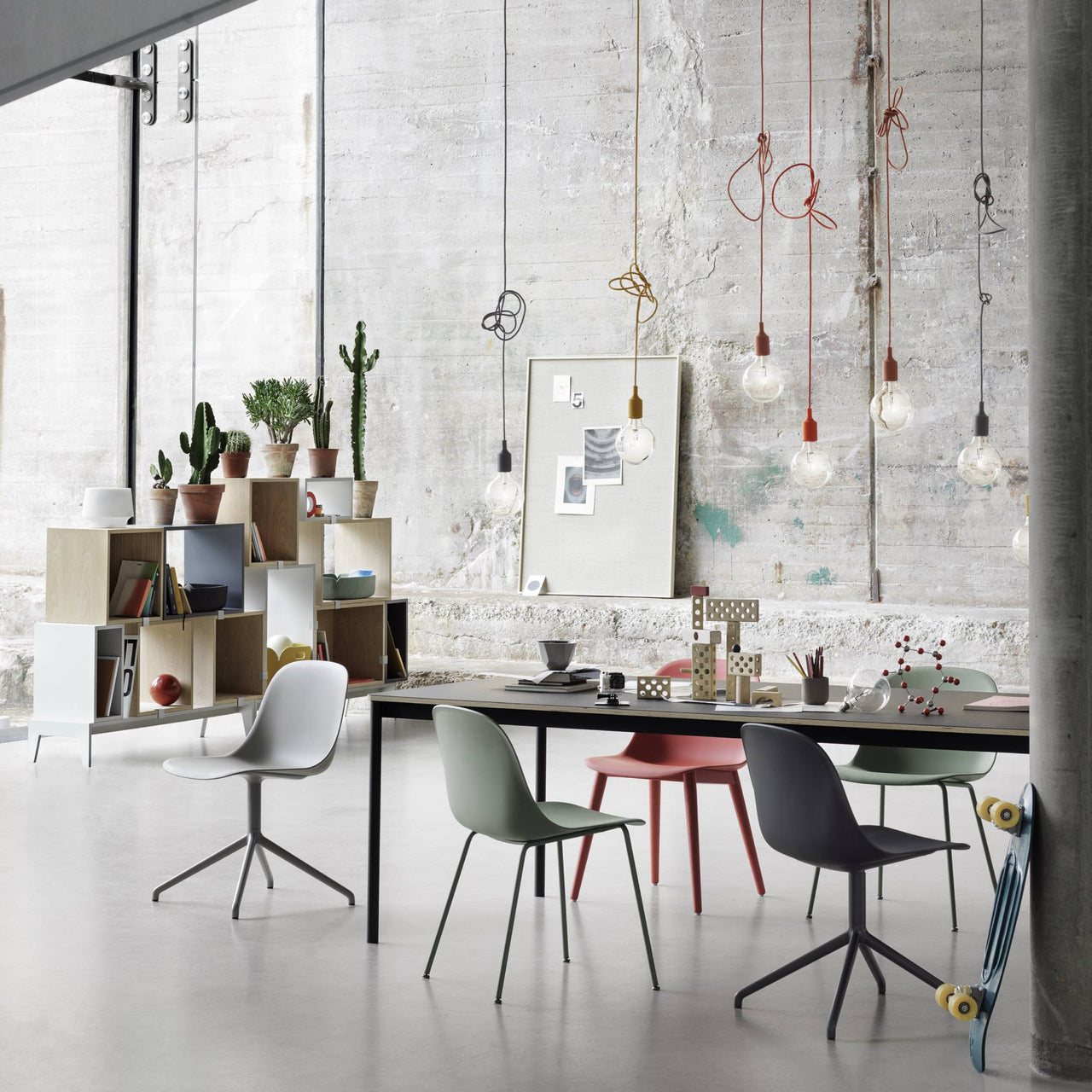 Fiber Side Chair: Swivel Base