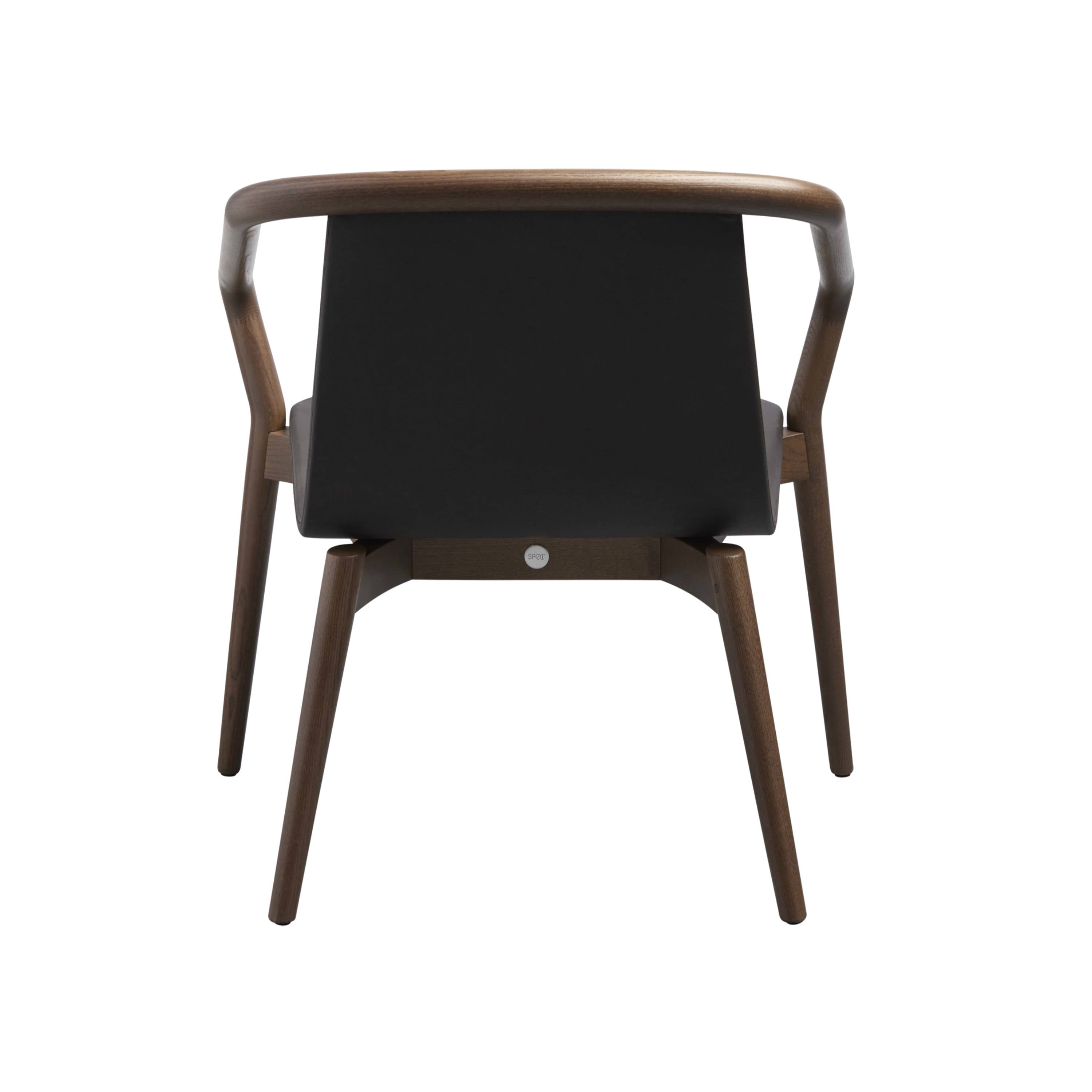 Thomas Armchair: Upholstered + Walnut Stained Ash